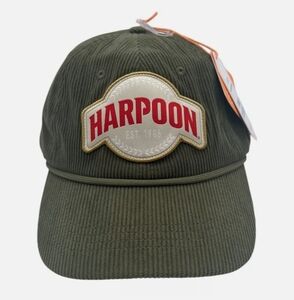 NWT Men's Harpoon Brewery Corduroy Adjustable Hat